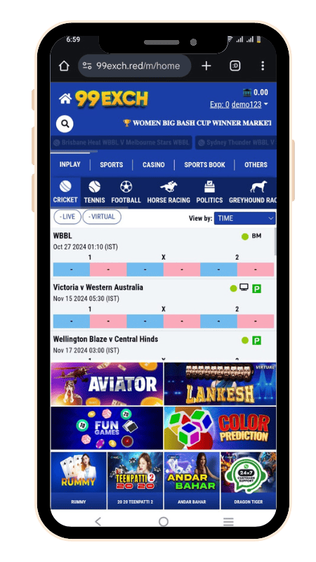 Mobile App 99exch Casino